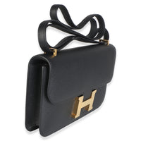 Hermès Black Epsom Constance 1 Elan GHW Handbag 3