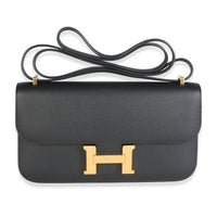 Hermès Black Epsom Constance 1 Elan GHW Handbag id