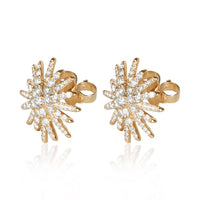David Yurman Yellow Gold Diamond Starburst Earrings 2