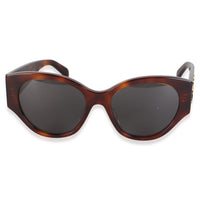 Celine Brown Acetate Triomphe Maxi Logo Sunglasses 2