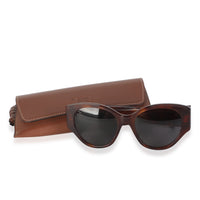Celine Brown Acetate Triomphe Maxi Logo Sunglasses id