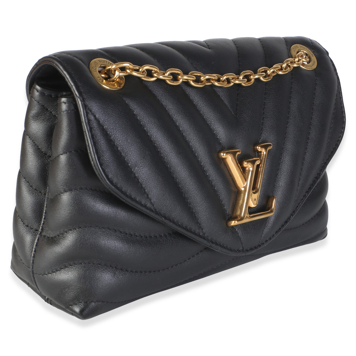 Louis Vuitton Black Calfskin New Wave Chain MM NM Handbag 3