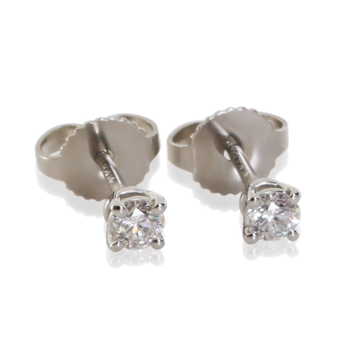 Tiffany & Co. Platinum Diamond Stud Earrings 2