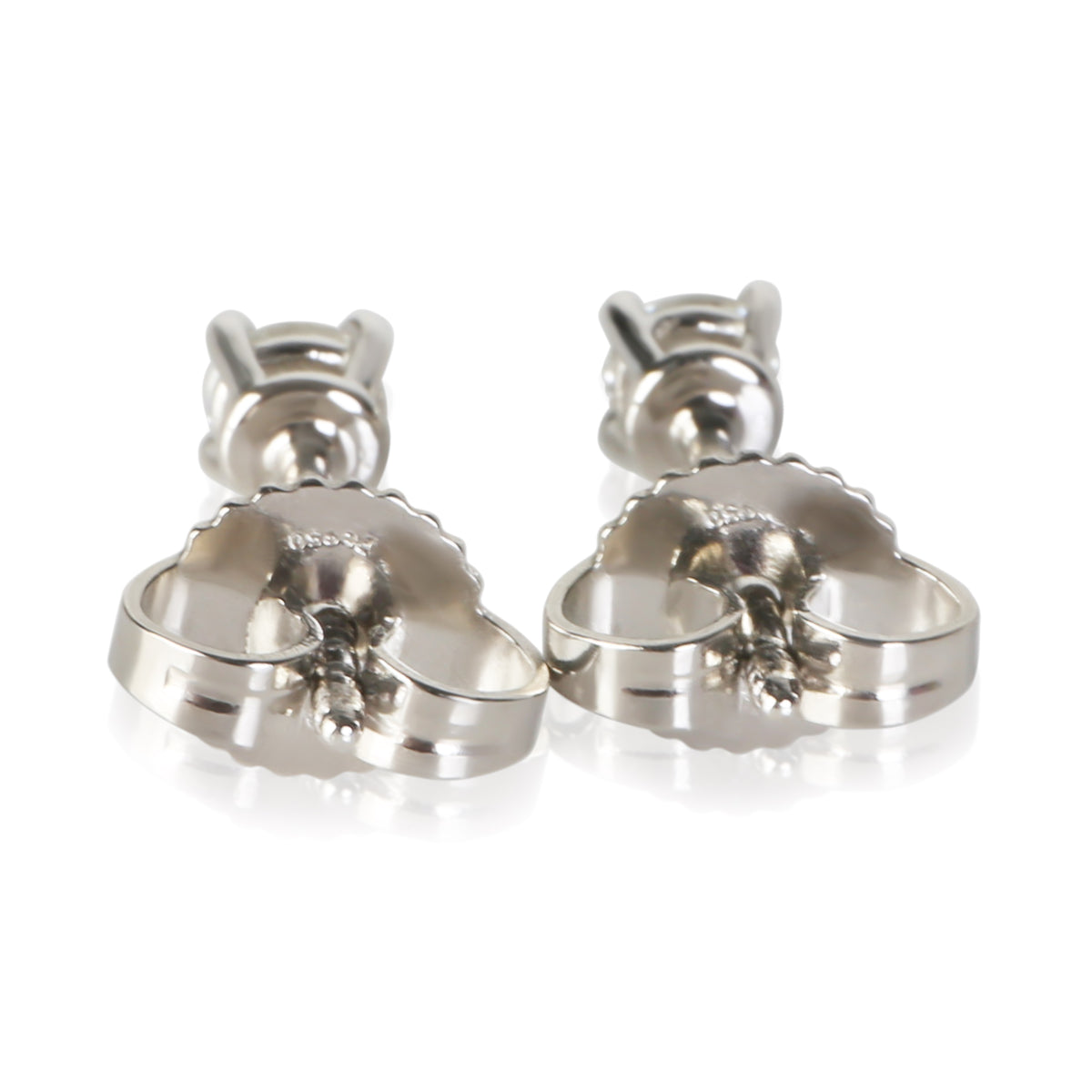 Tiffany & Co. Platinum Diamond Stud Earrings 4