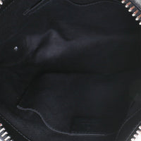 Gucci Black Grey GG Supreme Canvas Web Small Flat Messenger Bag Handbag 9