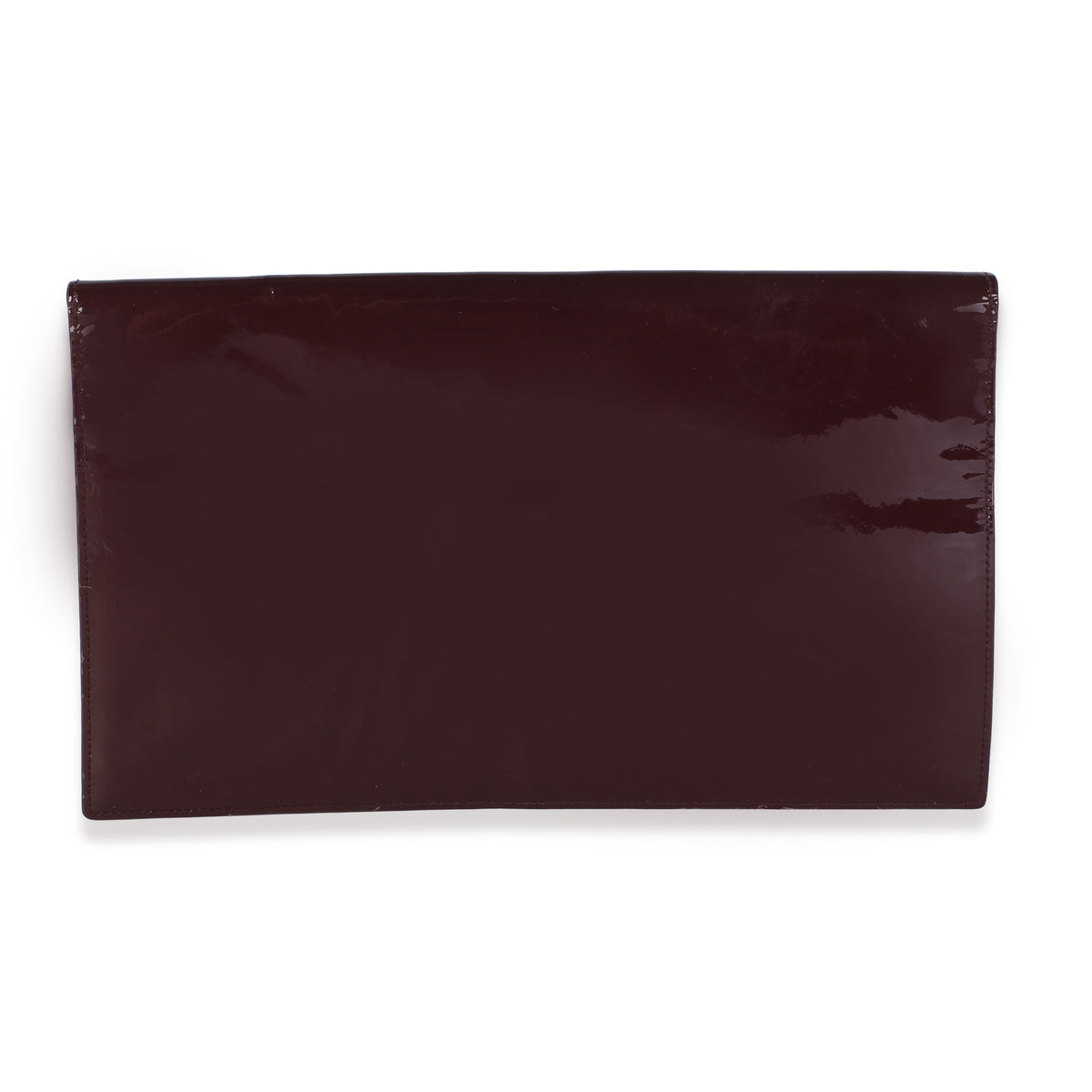 Saint Laurent Burgundy Patent Uptown Pouch Handbag 4