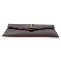 Saint Laurent Burgundy Patent Uptown Pouch Handbag 5