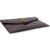 Saint Laurent Burgundy Patent Uptown Pouch Handbag 7