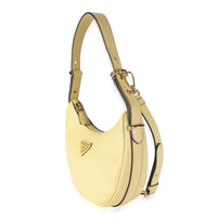Prada Vaniglia Soft Calfskin Arque Shoulder Bag Handbag 2