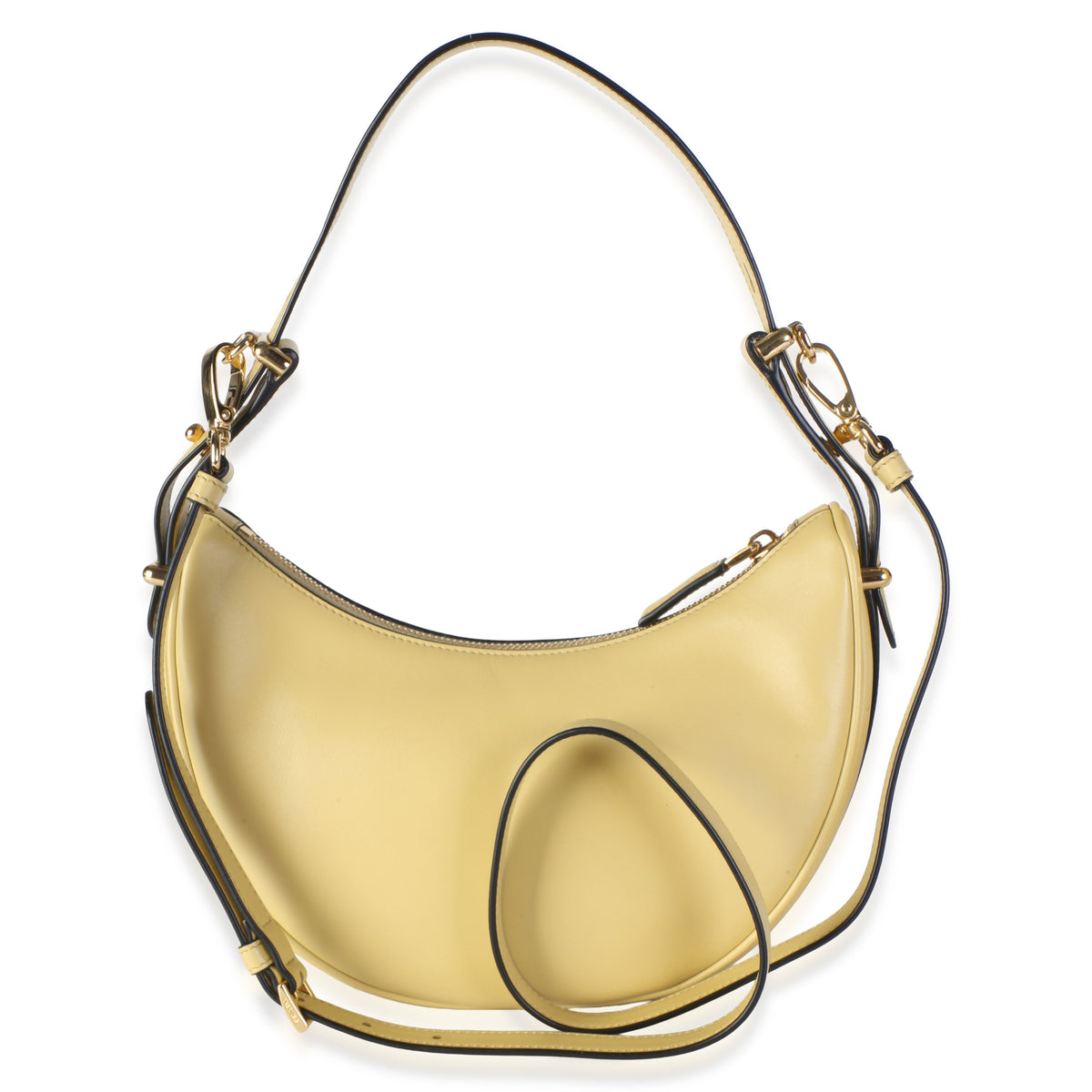 Prada Vaniglia Soft Calfskin Arque Shoulder Bag Handbag 4