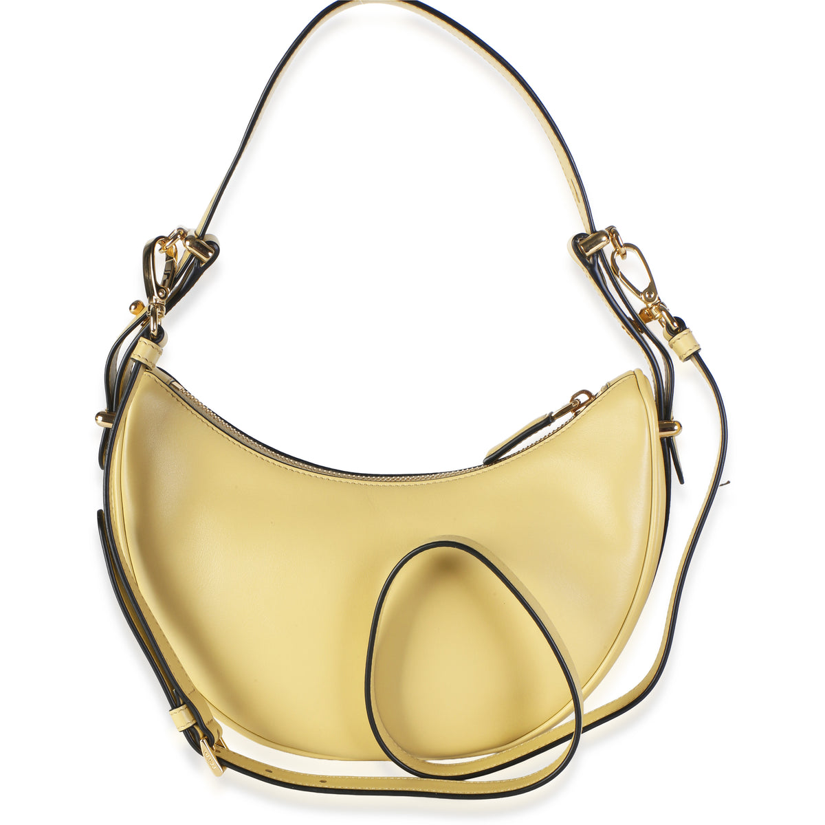 Prada Vaniglia Soft Calfskin Arque Shoulder Bag Handbag 5