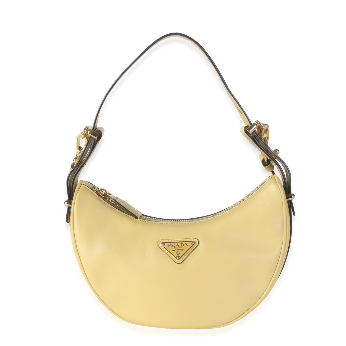 Prada Vaniglia Soft Calfskin Arque Shoulder Bag Handbag id