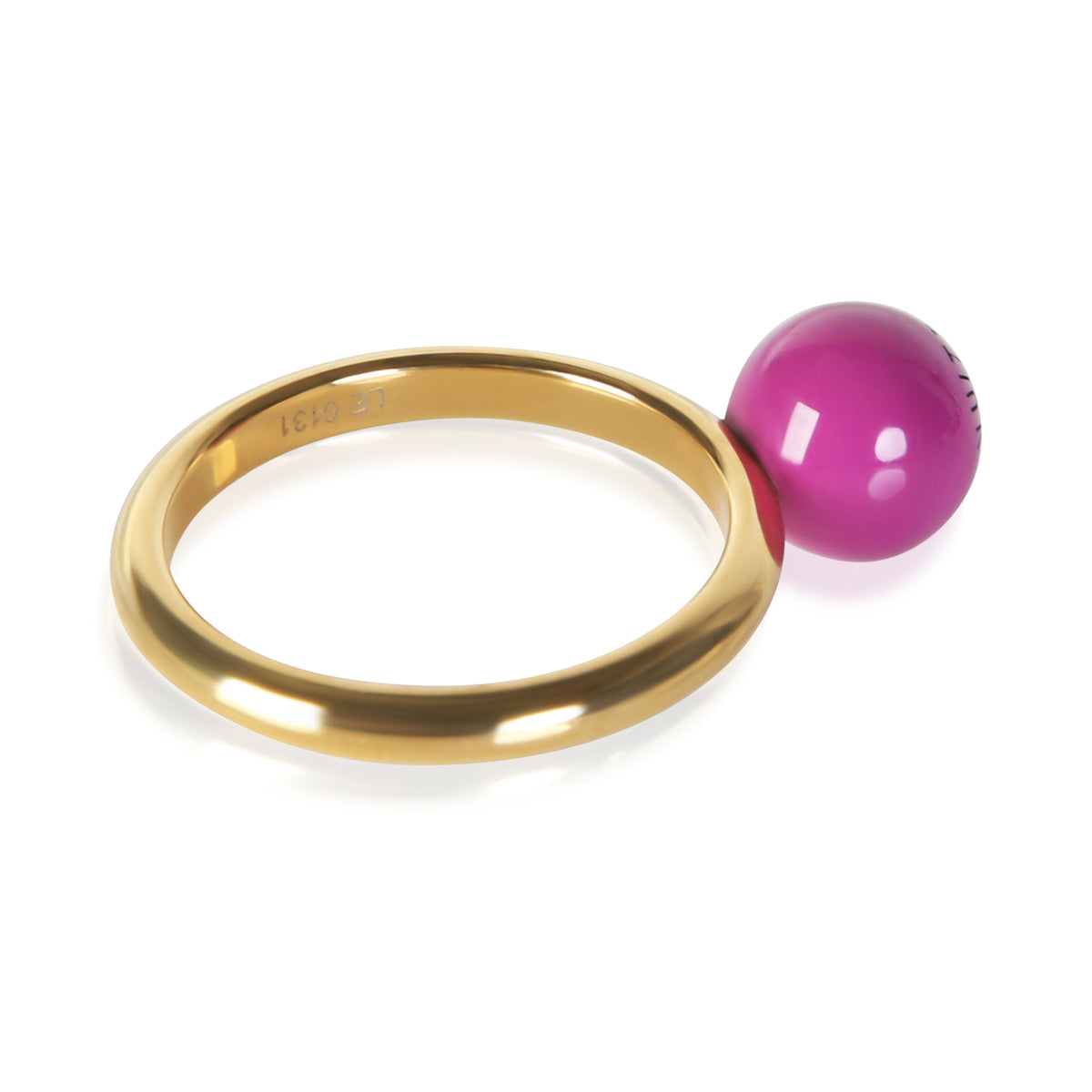 Louis Vuitton Gold Plated Resin Cosmopolitan Cocktail Ring 3