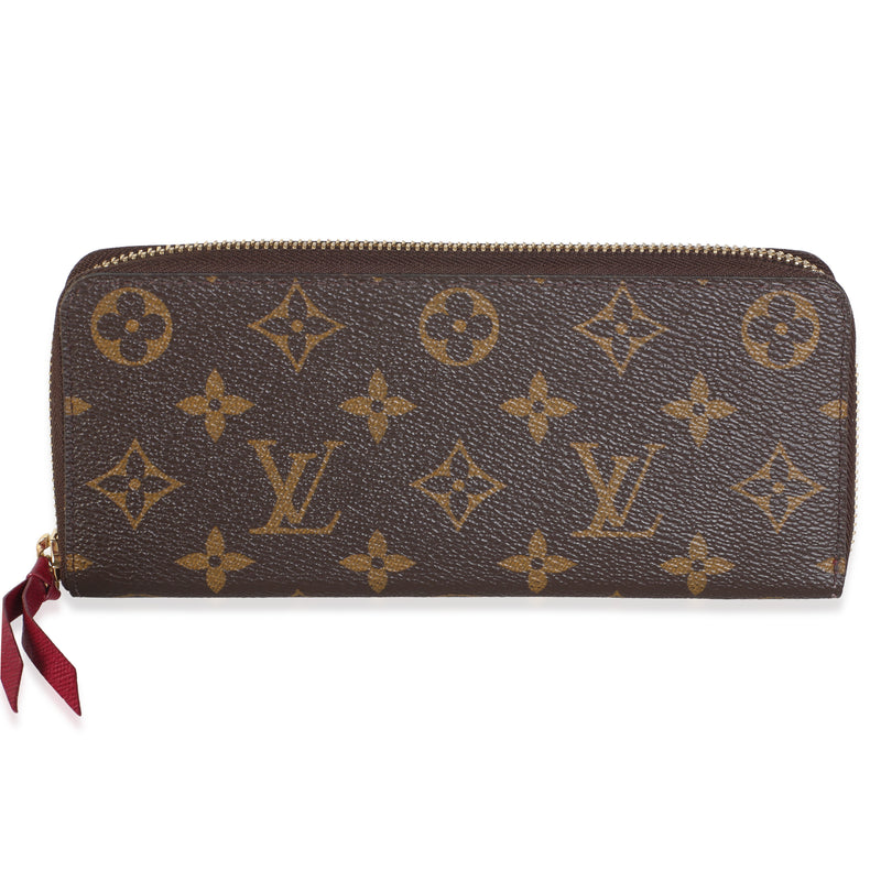 Louis Vuitton Fuschia Monogram Canvas Clemence Wallet Wallet id