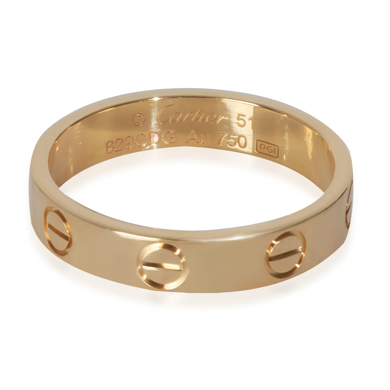 Cartier Yellow Gold Small Model Love Ring fv