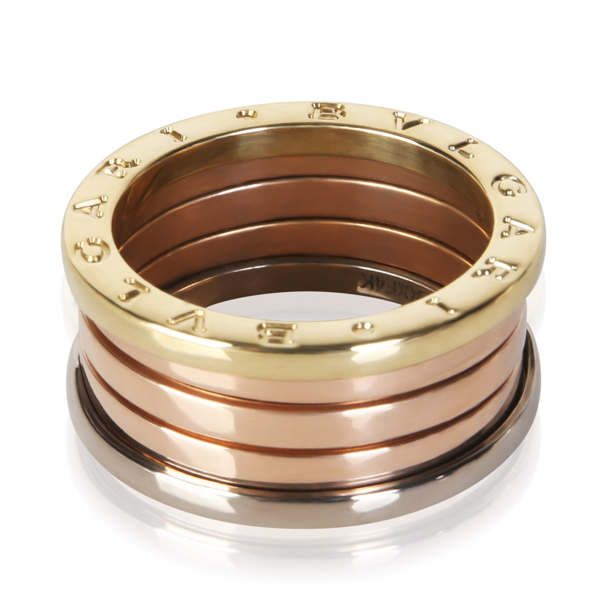 BVLGARI 3 Tone Gold B.zero1 Ring 2