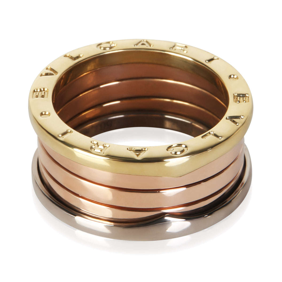 BVLGARI 3 Tone Gold B.zero1 Ring 3