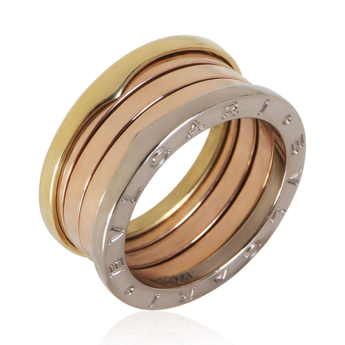 BVLGARI 3 Tone Gold B.zero1 Ring 5