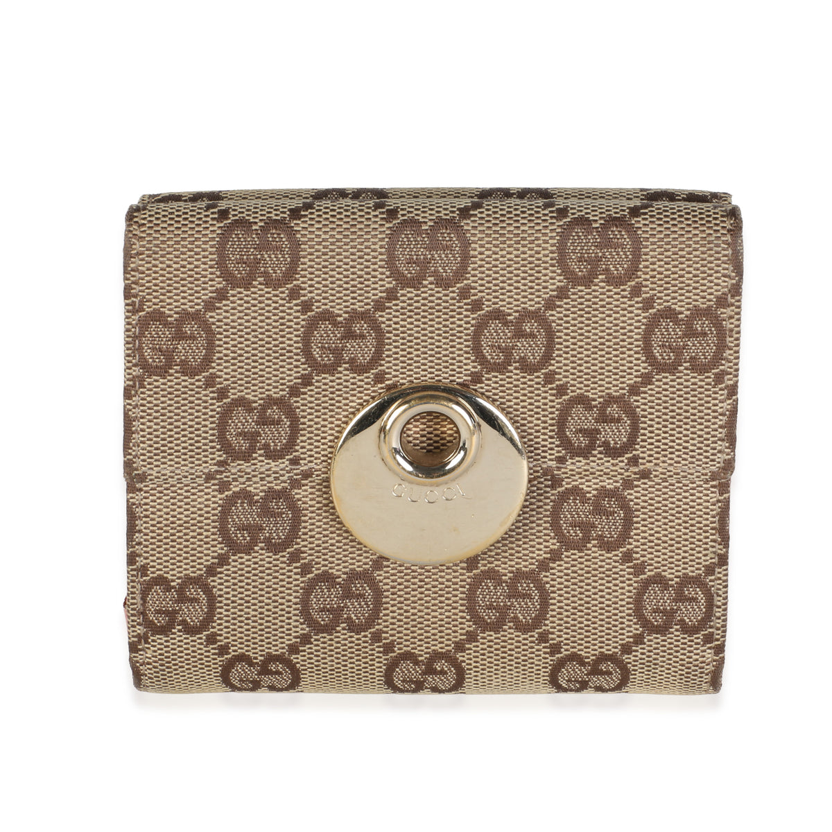 Gucci Pink GG Canvas Eclipse Compact Wallet Wallet id