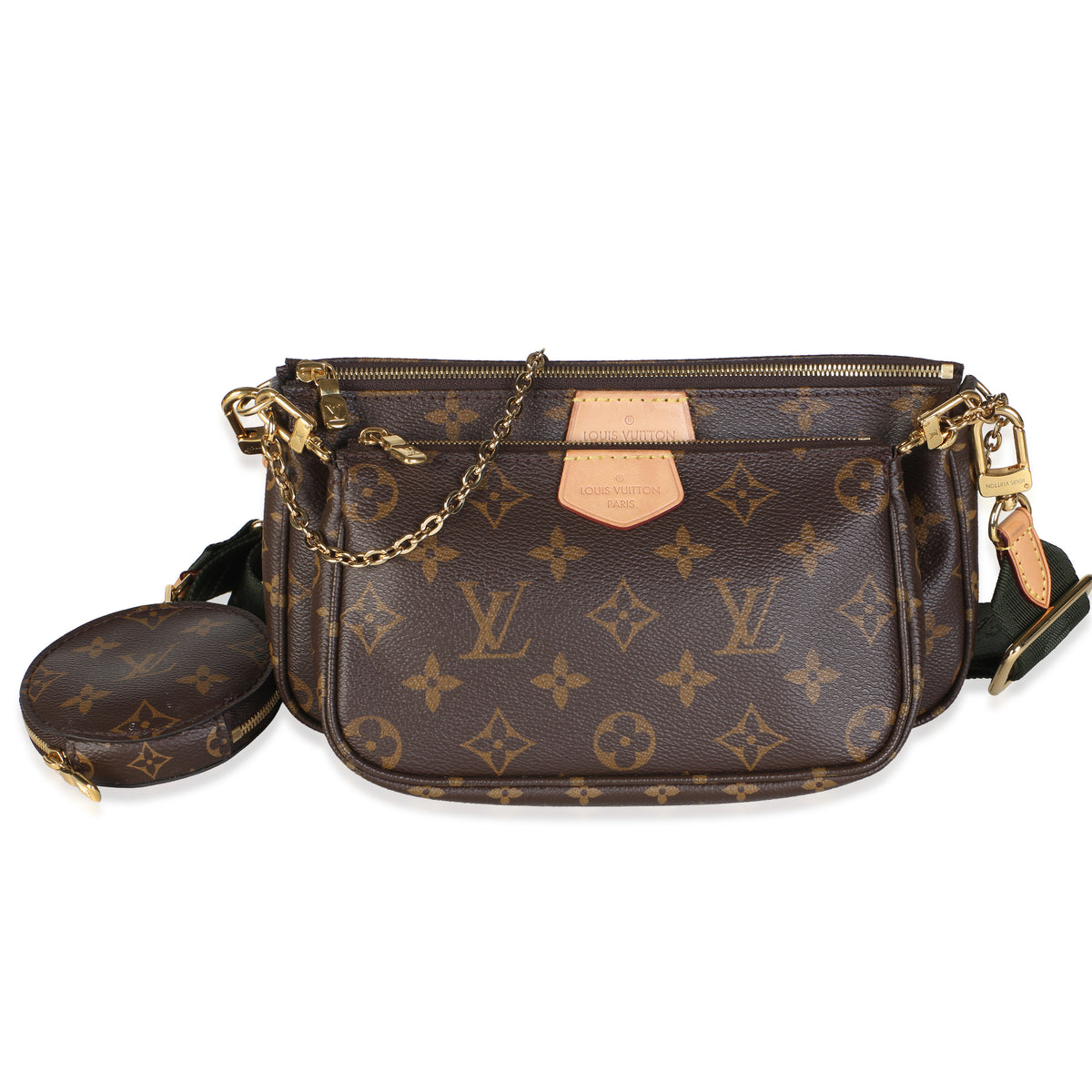 Louis Vuitton Khaki Monogram Canvas Multi Pochette Accessoires Handbag id
