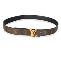 Louis Vuitton Monogram Canvas Reverse Initiales 30mm Belt 85/34 id