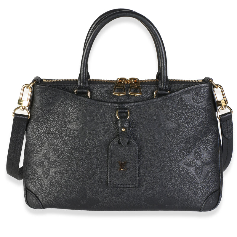 Louis Vuitton Black Monogram Empreinte Trianon PM Handbag fv