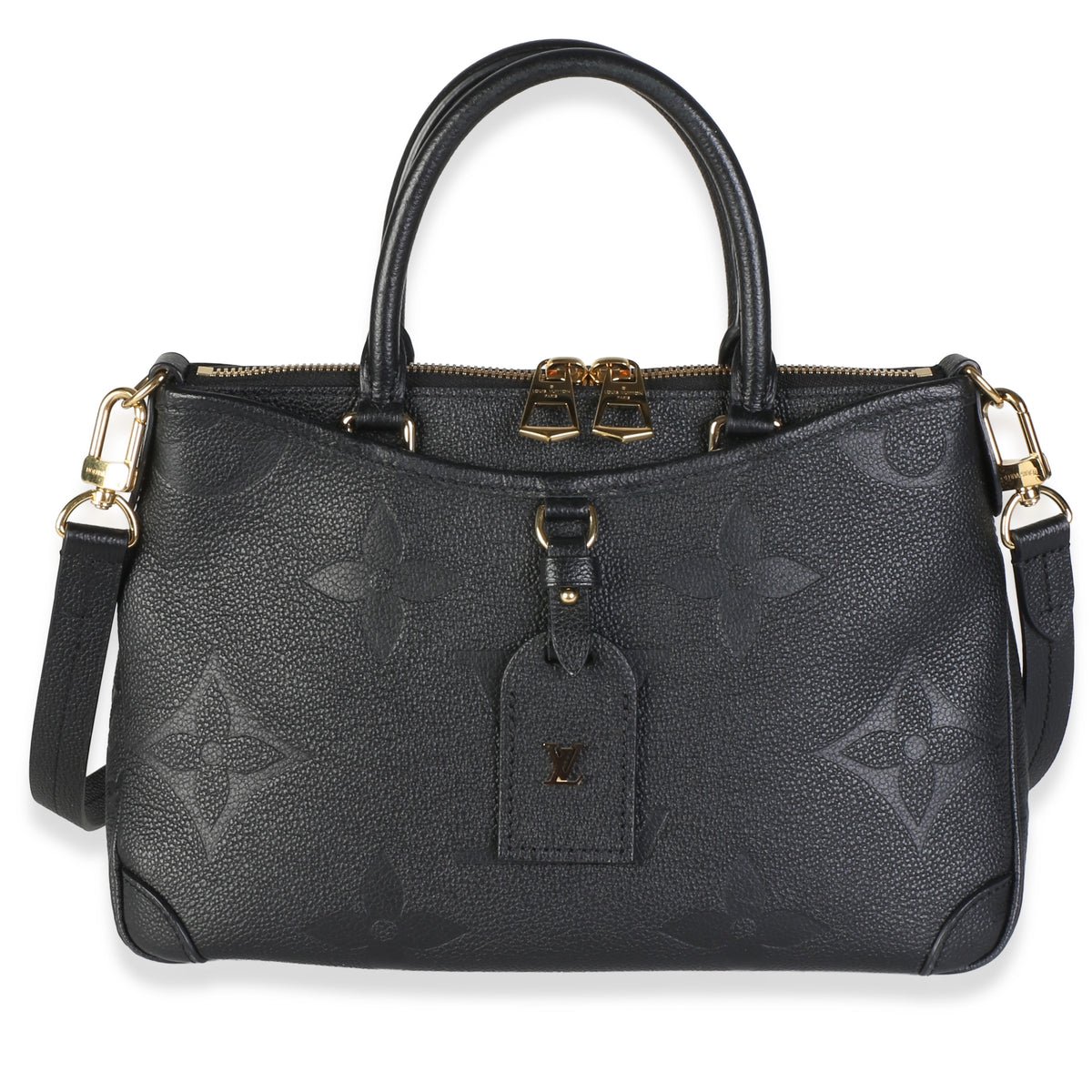 Louis Vuitton Black Monogram Empreinte Trianon PM Handbag id