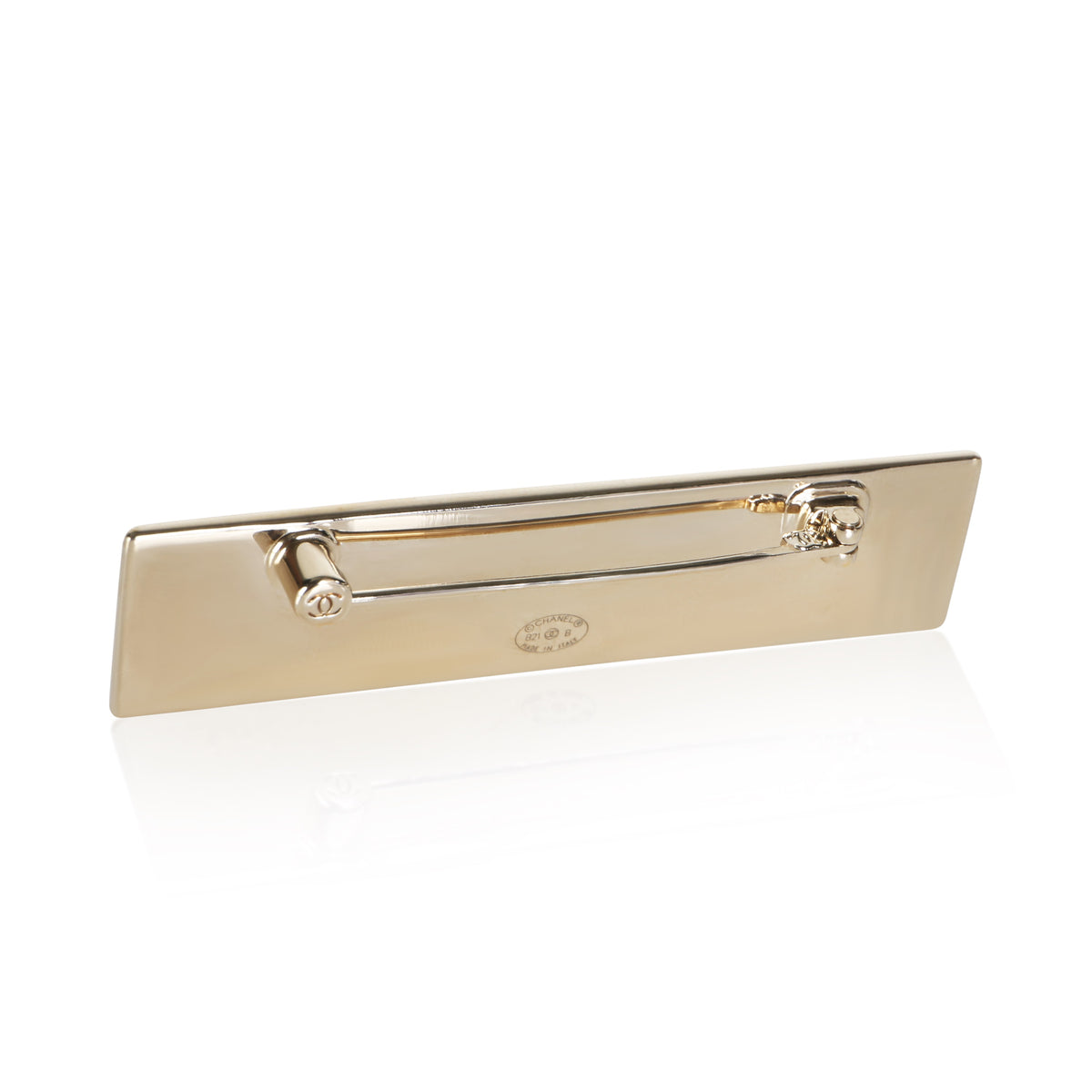 Chanel Gold Plated 2021 Logo Brooch 3
