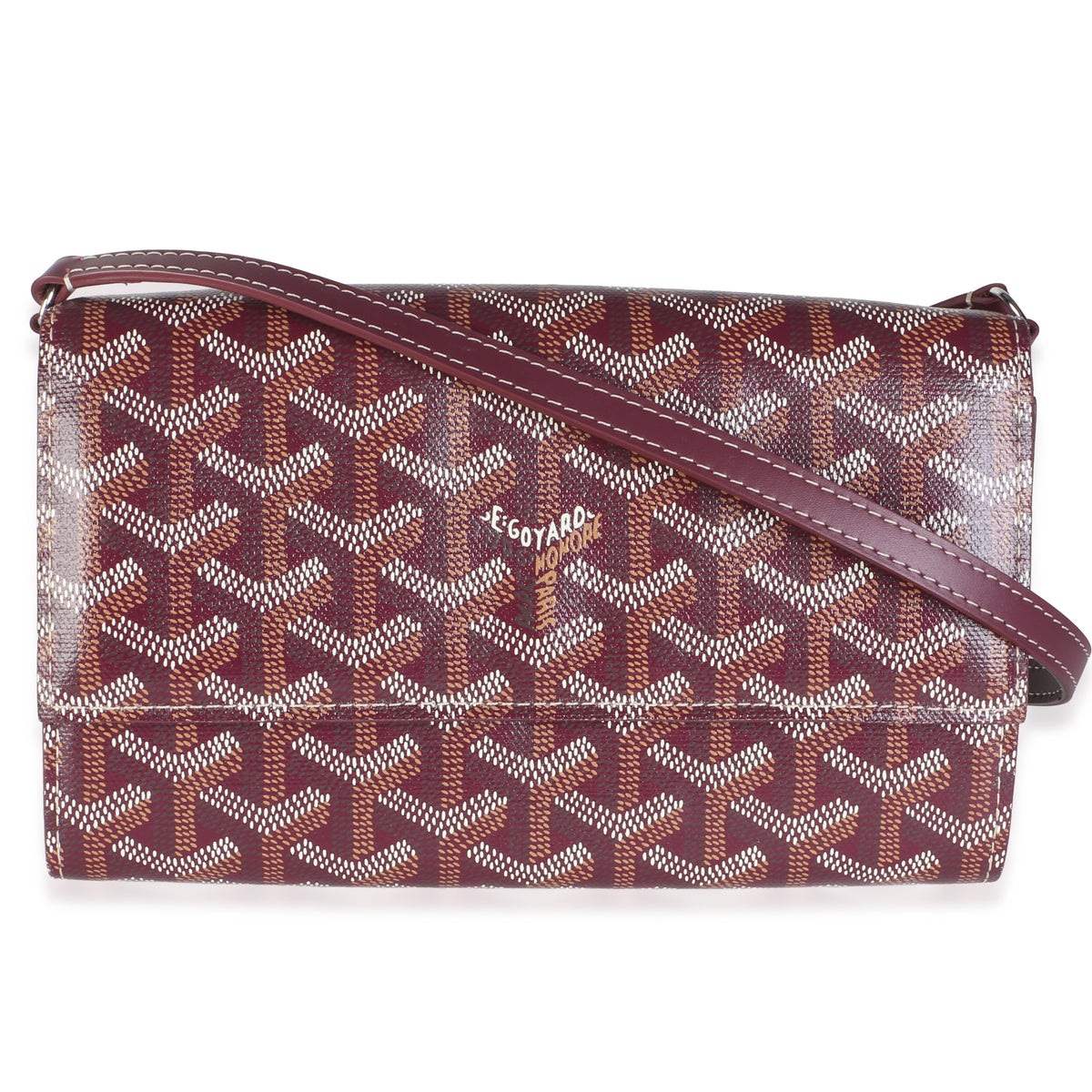 Goyard Burgundy ine Canvas Varenne Continental Wallet Wallet id