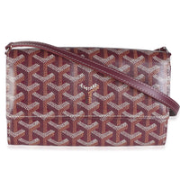 Goyard Burgundy ine Canvas Varenne Continental Wallet Wallet id