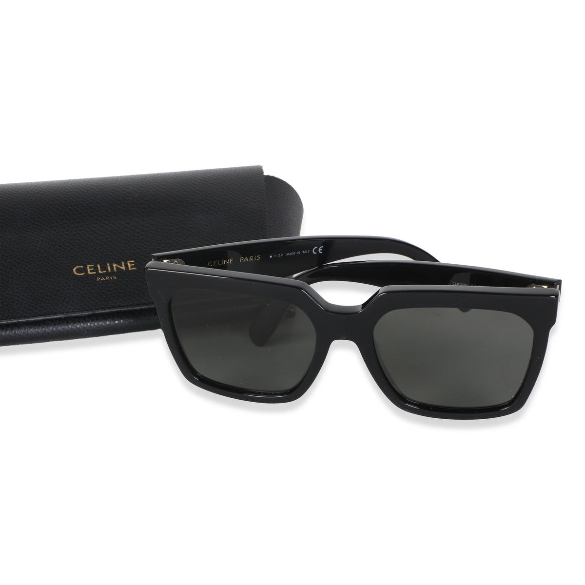 Celine Black Acetate Oversized Square Lens Sunglasses id