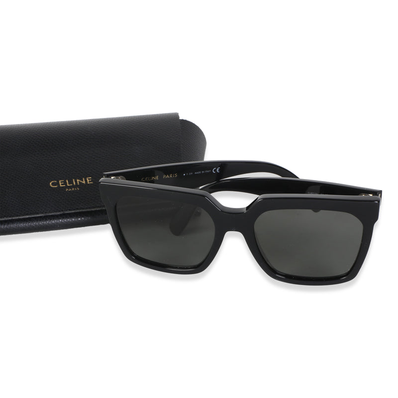 Celine Black Acetate Oversized Square Lens Sunglasses id