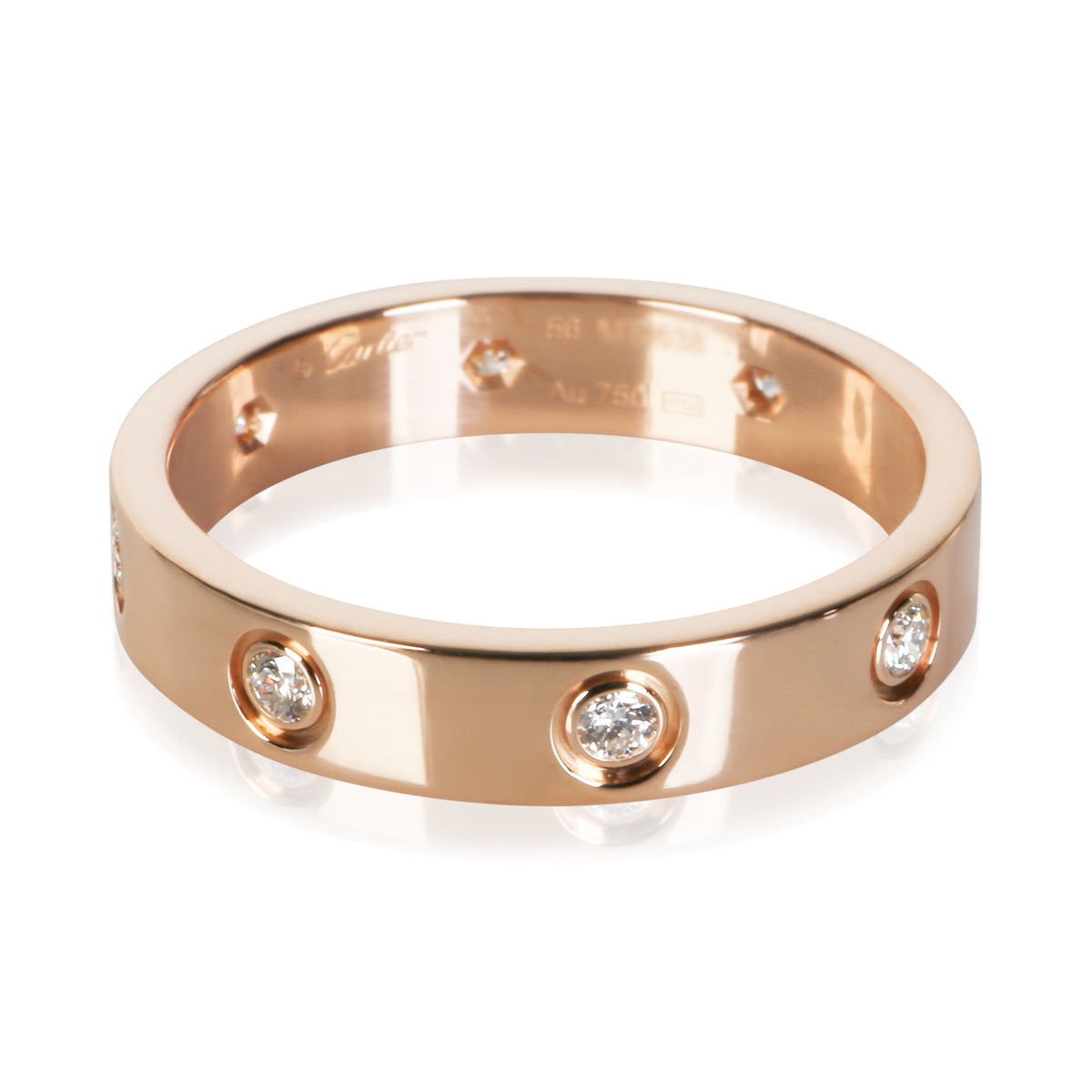 Cartier Rose Gold Diamond Small Model Love Ring fv