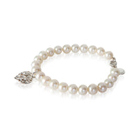 Tiffany & Co. Sterling Silver Pearl Paloma Picasso Olive Leaf Bracelet 2