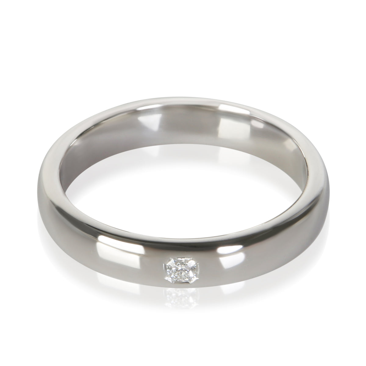 Tiffany & Co. Platinum Diamond Lucida Band fv