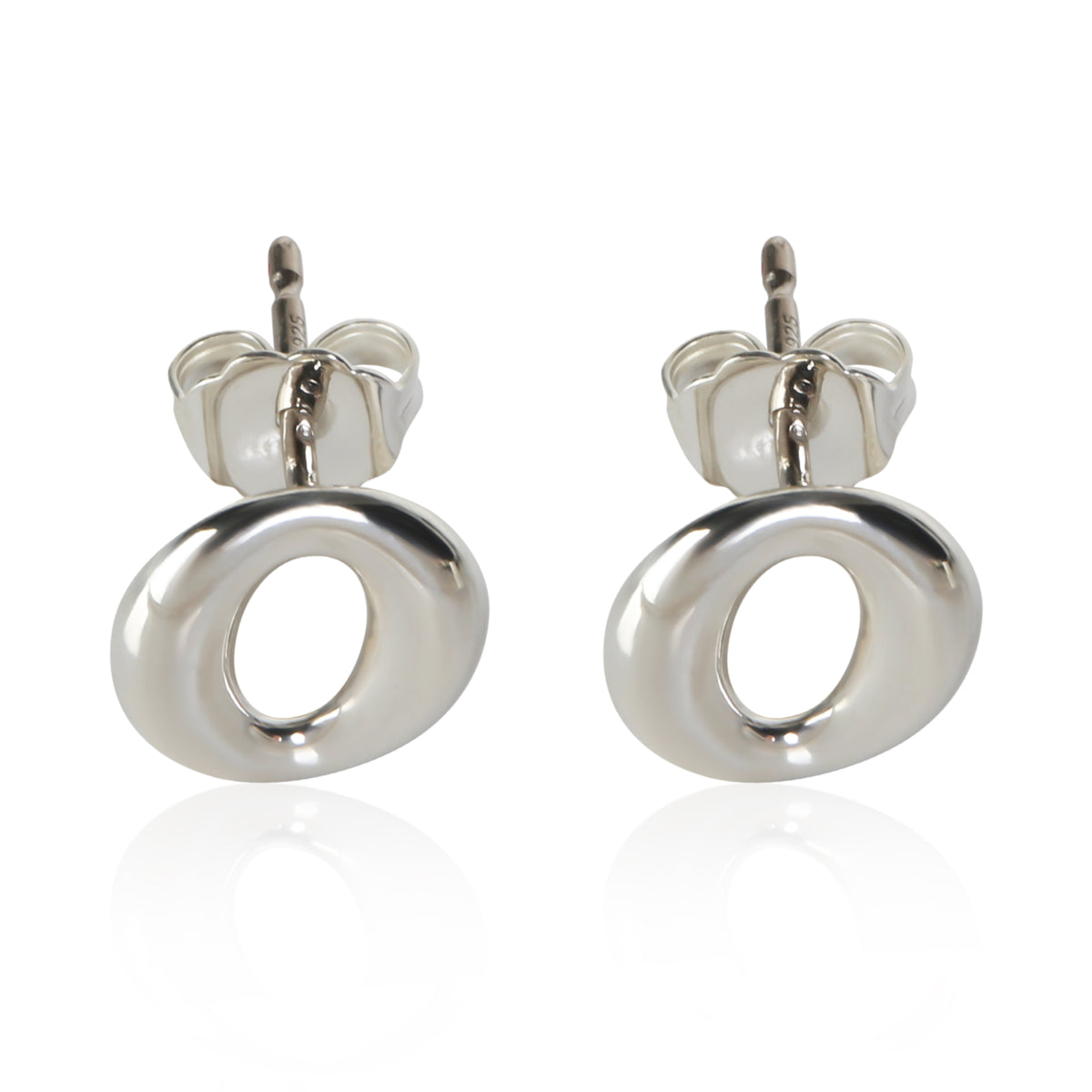 Tiffany & Co. Sterling Silver Elsa Peretti Sevillana Earrings fv