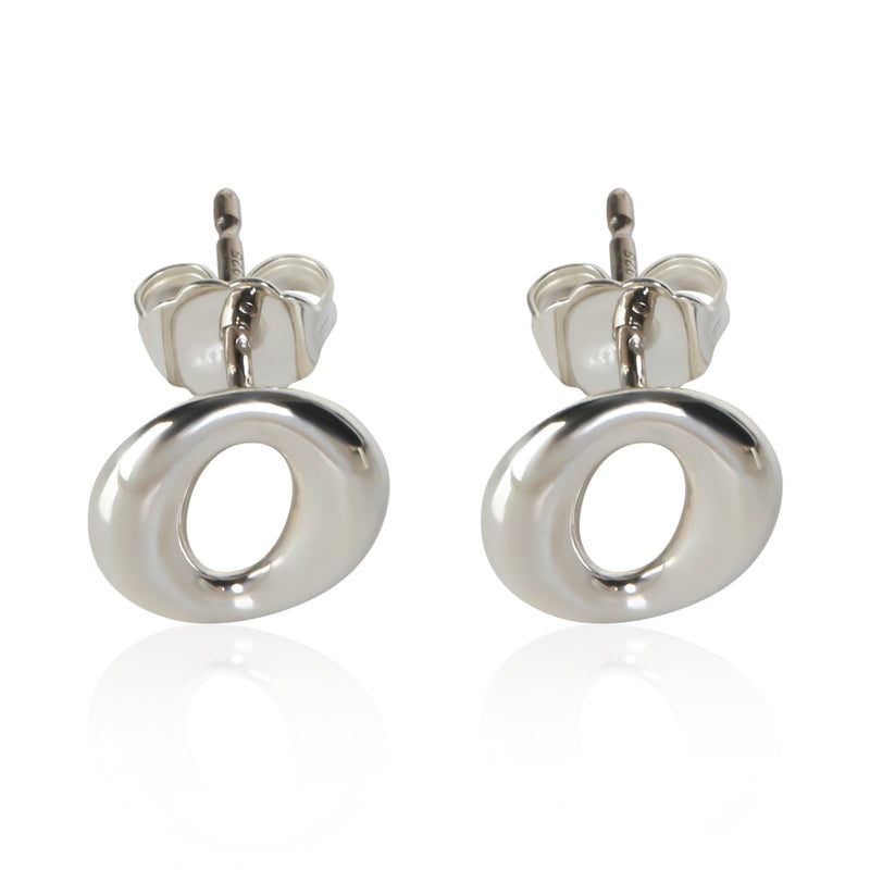Tiffany & Co. Sterling Silver Elsa Peretti Sevillana Earrings fv