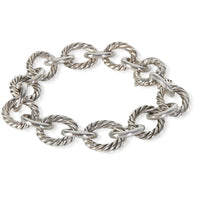 David Yurman Sterling Silver Oval Link Bracelet 2