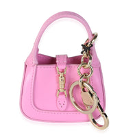 Gucci Pink Calfskin Jackie 1961 Key Chain Charm id