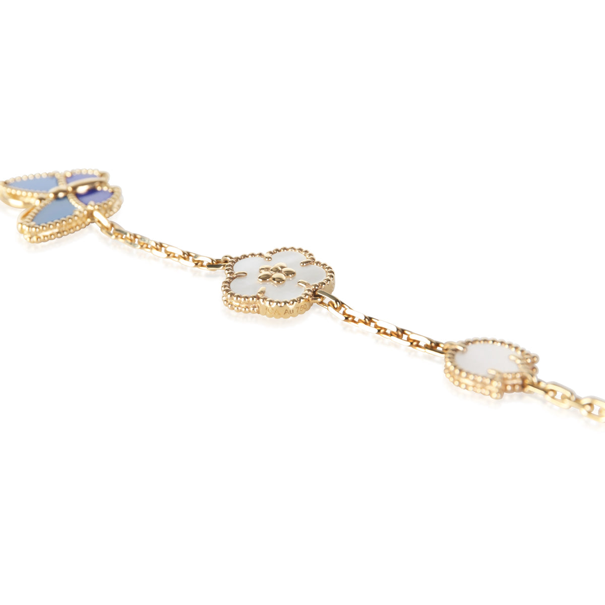 Van Cleef & Arpels Yellow Gold Lucky Spring Butterfly Bracelet 5