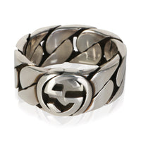 Gucci Sterling Silver Interlocking G Ring fv