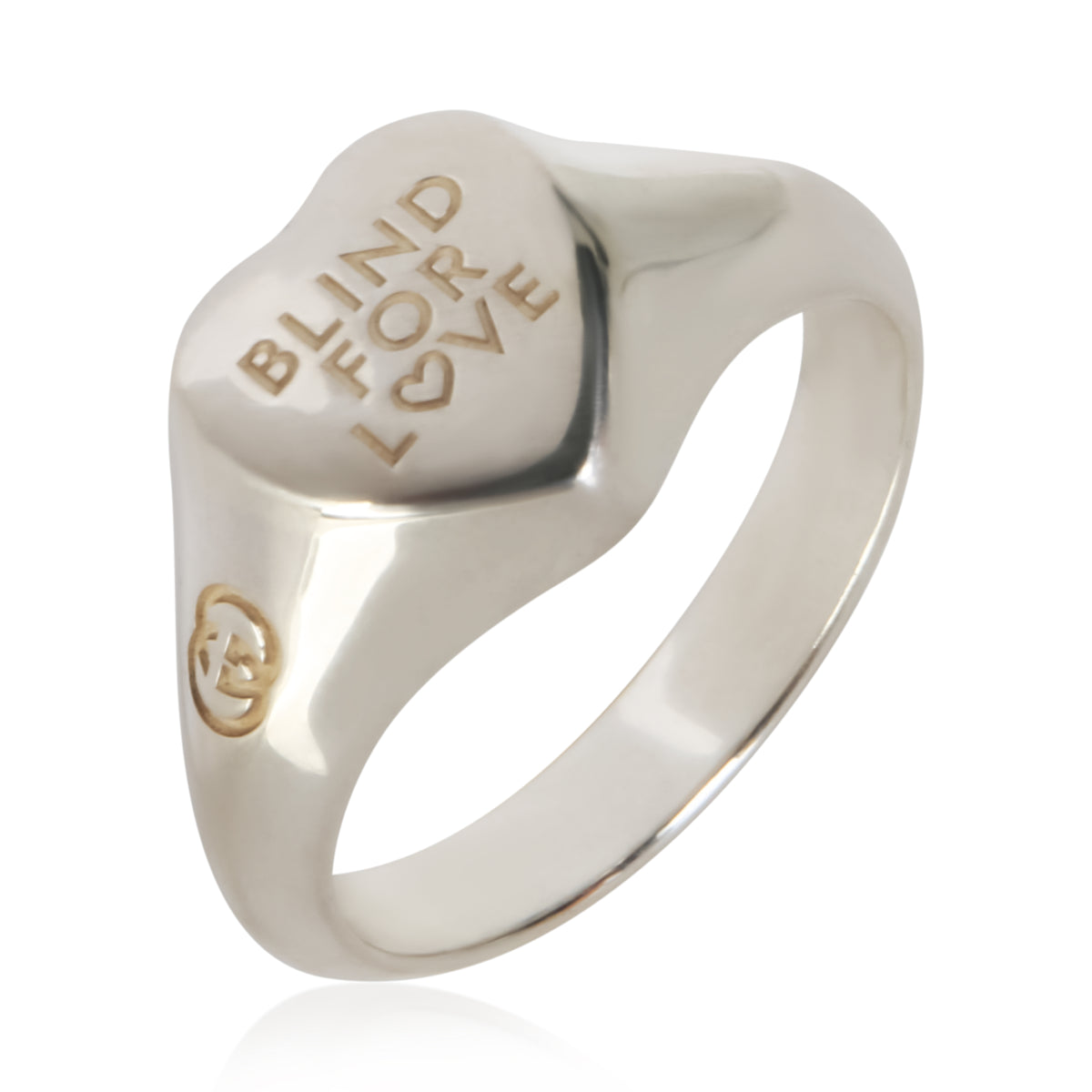 Gucci Sterling Silver Blind For Love Ring 3