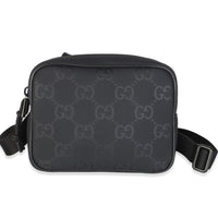 Gucci Black GG Matte Rubber Effect Edge Mini Crossbody Handbag id