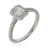 Tiffany & Co. 0.73 ct Emerald Diamond Soleste Engagement Ring 3