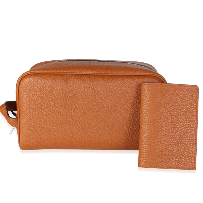 Fendi Brown Cuoio Romano Travel Kit null id
