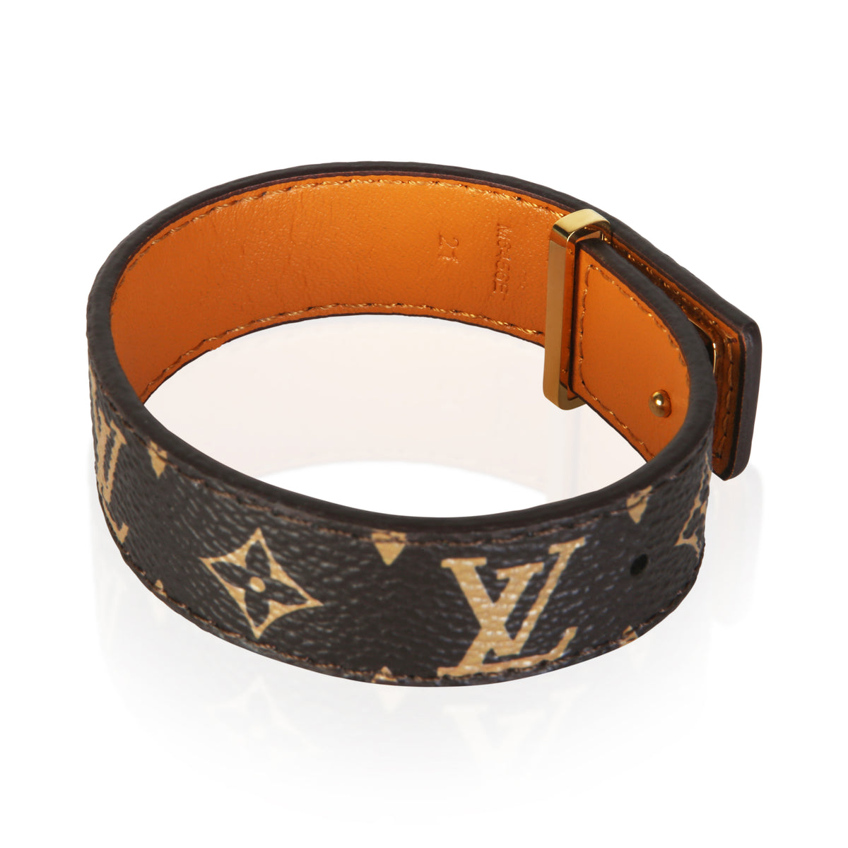Louis Vuitton Gold Plated LV Slim Bracelet 4