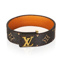 Louis Vuitton Gold Plated LV Slim Bracelet fv