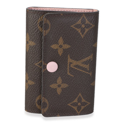 Louis Vuitton Rose Poudre Monogram Canvas 6 Key Holder Wallet id