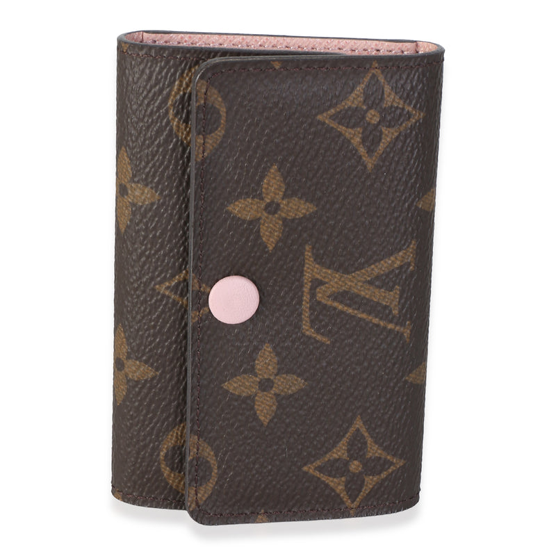 Louis Vuitton Rose Poudre Monogram Canvas 6 Key Holder Wallet id