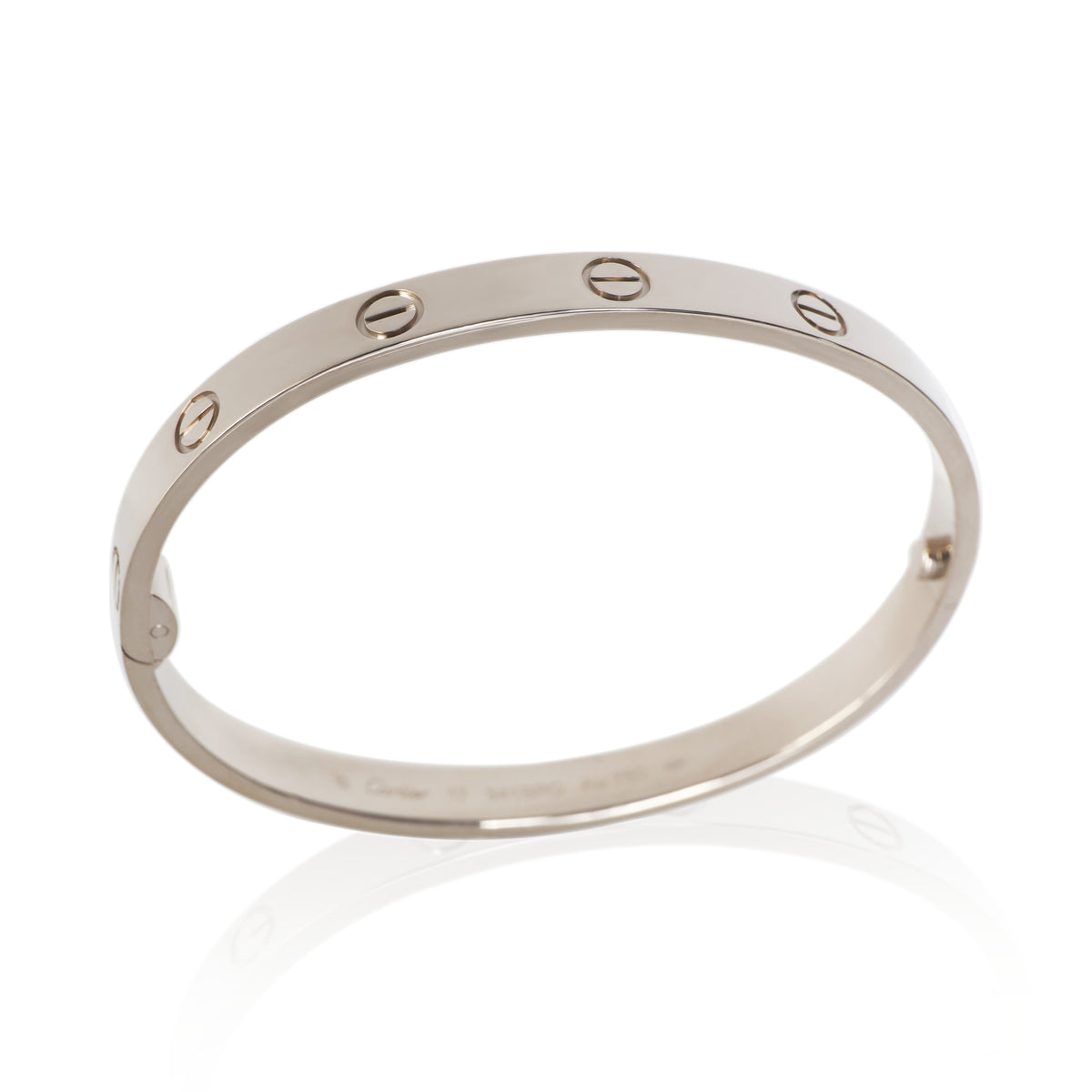 Cartier White Gold Love Bracelet 5